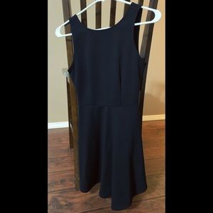 Super Cute Open Back Black Dress